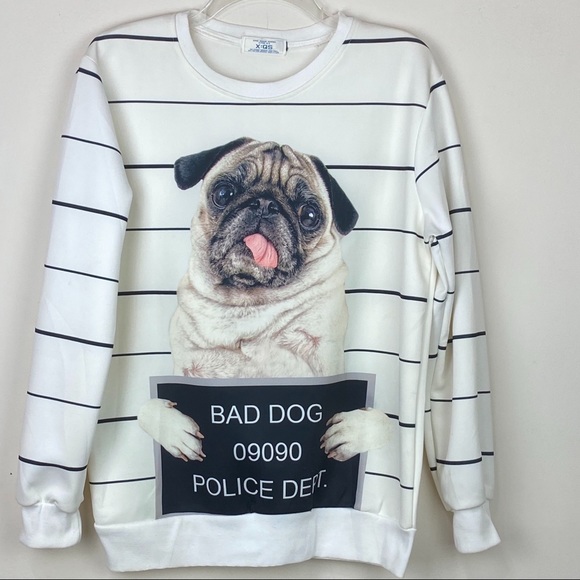 Xing Qiang Sheng Tops - Zing Qiang Sheng Bad Dog graphic top
